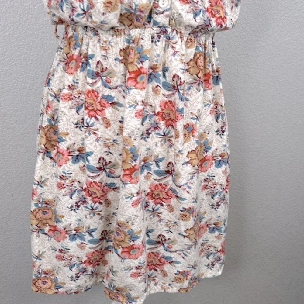 Forever‎ 21 Floral V-Neck Summer Midi Dress Size Small